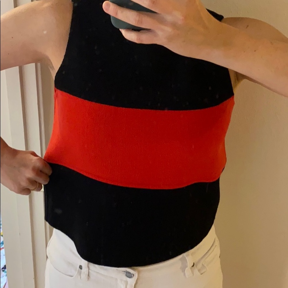 NWT Armani color block top